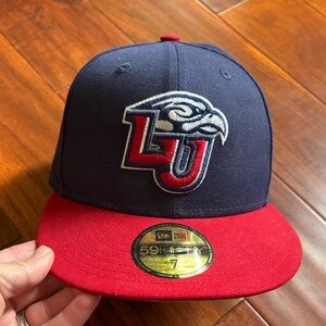 Liberty University Flames New Era Fitted Hat Size 7”